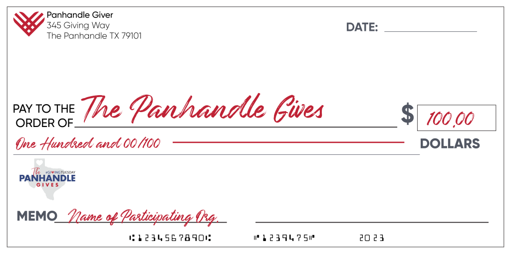 Panhandle gives 2023 check
